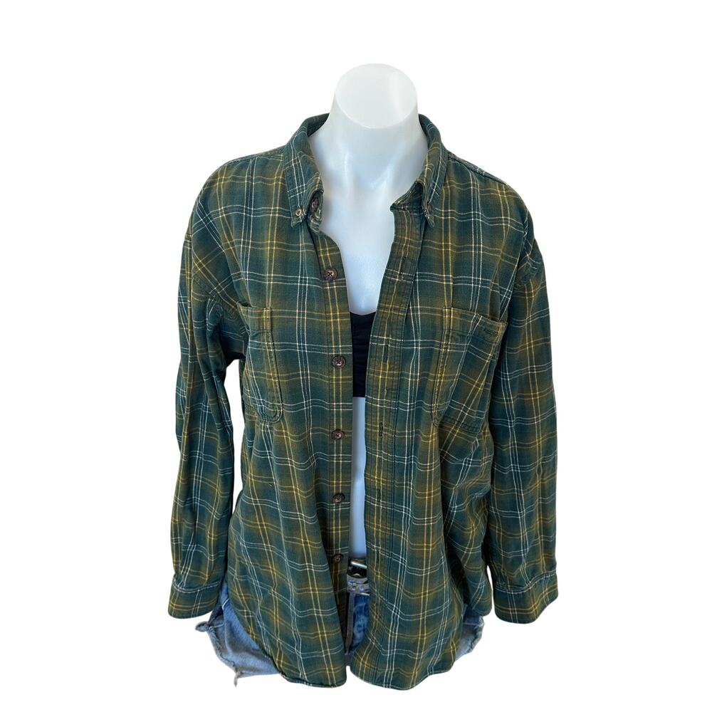 Scooby Doo Plaid Flannel Shirt XL Oversize Upcycle Unique Mystery Machine Unique - Picture 4 of 6